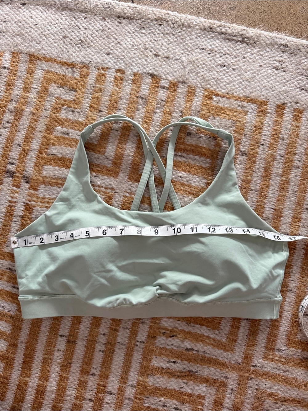 Lululemon Light Sage Green Crossback Sports Bra